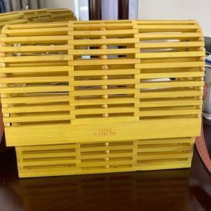 Vince Camuto Crossbody in Yellow Wood